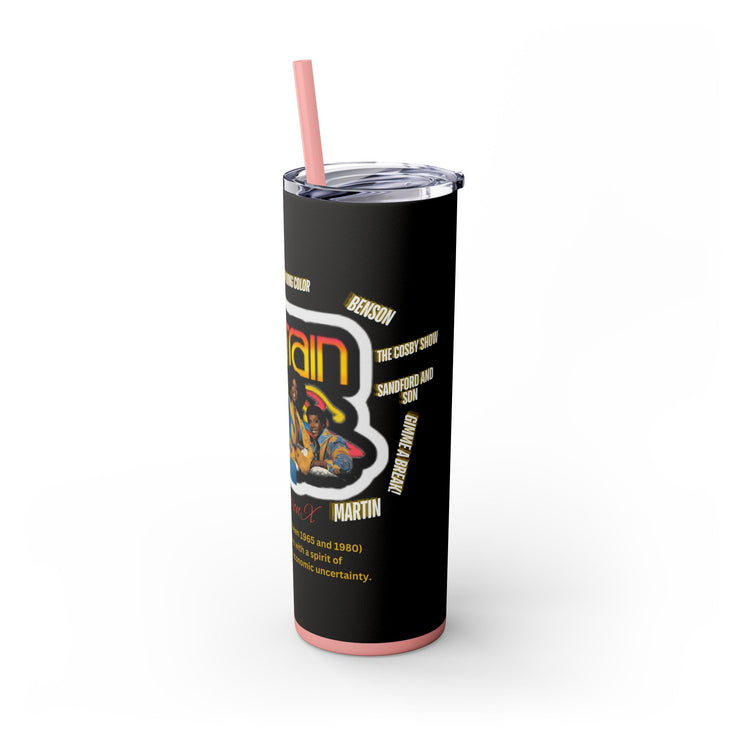 Generation X Skinny Tumbler with Straw, 20oz