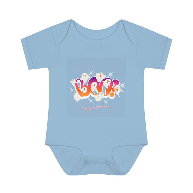 BOO-2 Infant Baby Rib Bodysuit