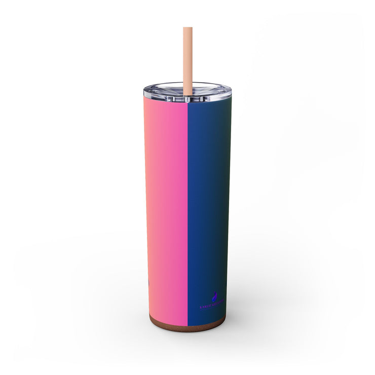 Gen-Z Skinny Tumbler with Straw, 20oz