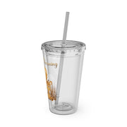 Lion Sunsplash Tumbler with Straw, 16oz