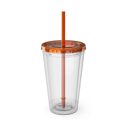 BOO Sunsplash Tumbler with Straw, 16oz