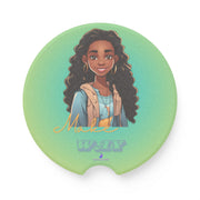 Brown Skin Soapstone Car Coaster