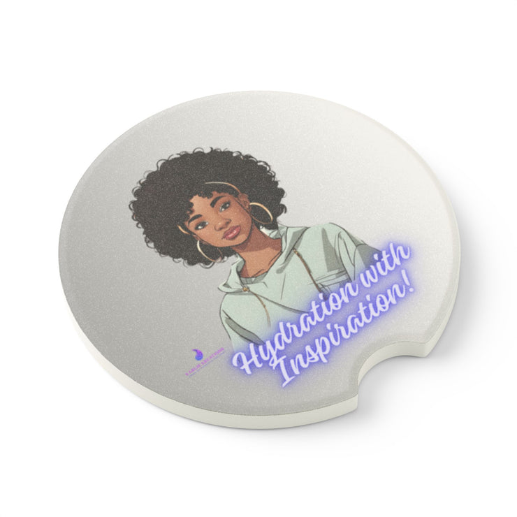 Brown Skin Soapstone Car Coaster