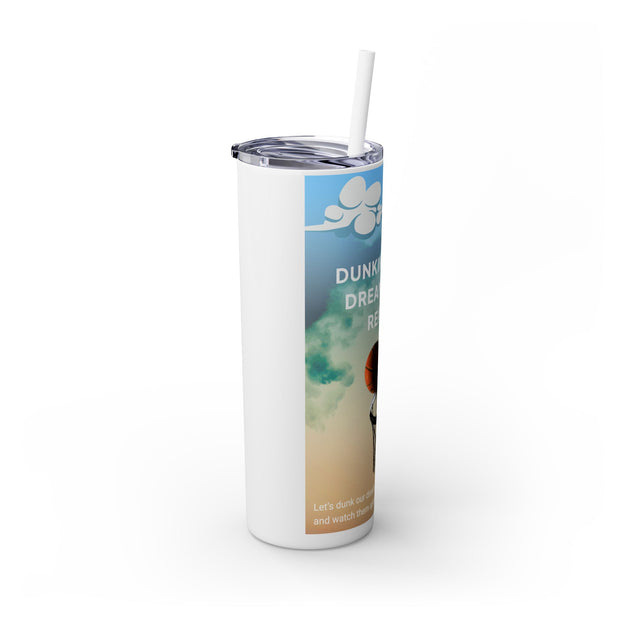 Dunk it Skinny Tumbler with Straw, 20oz