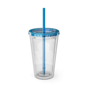 Lion Sunsplash Tumbler with Straw, 16oz