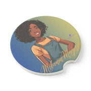 Brown Skin Soapstone Car Coaster