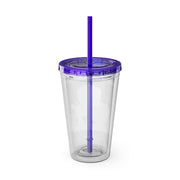 Lion Sunsplash Tumbler with Straw, 16oz